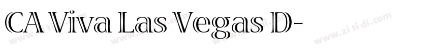 CA Viva Las Vegas D字体转换 CA Viva Las Vegas D字体转换